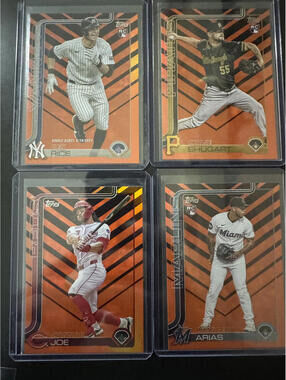 2022 Topps Baseball Rookie Cards Set 4 holiday series- Rice, Shugart, Joe, Arias